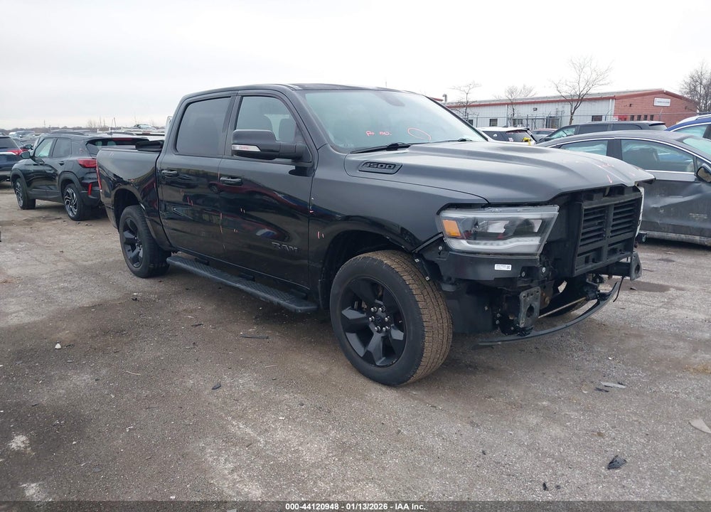 2019 RAM 1500 BIG HORN/LONE STAR  4X4 5'7 BOX VIN: 1C6RRFFG7KN862620