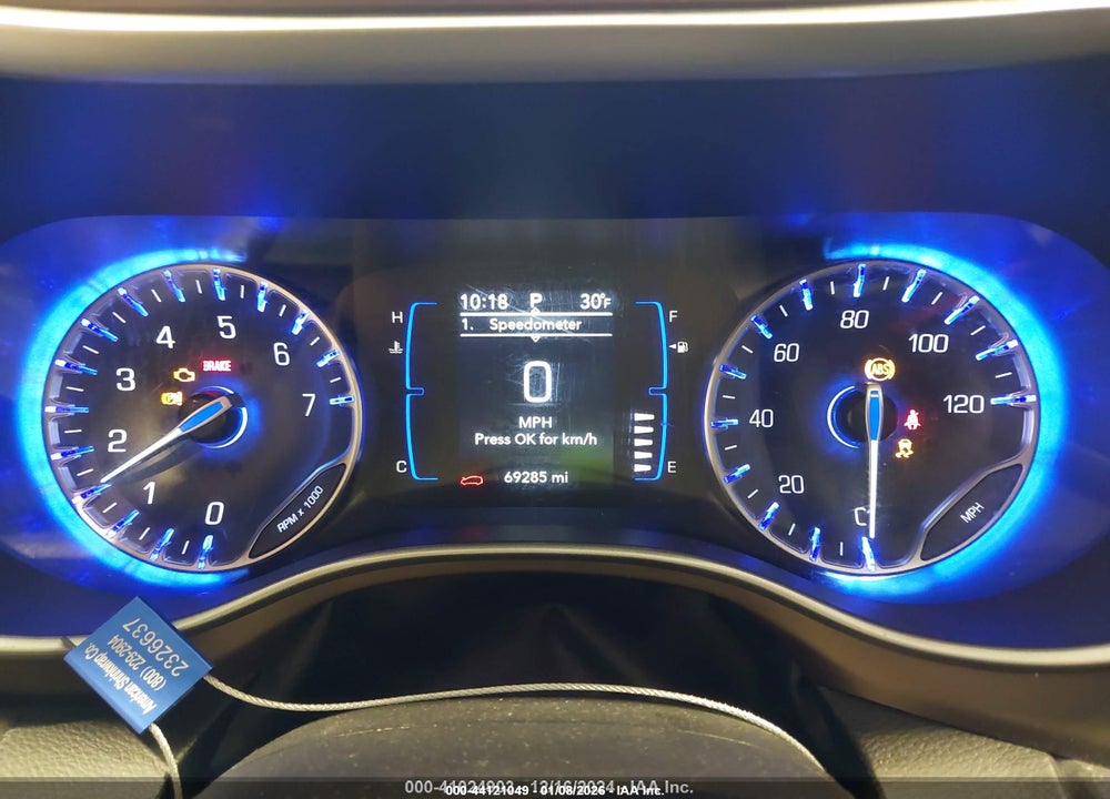 2019 CHRYSLER PACIFICA TOURING L VIN: 2C4RC1BG1KR554106