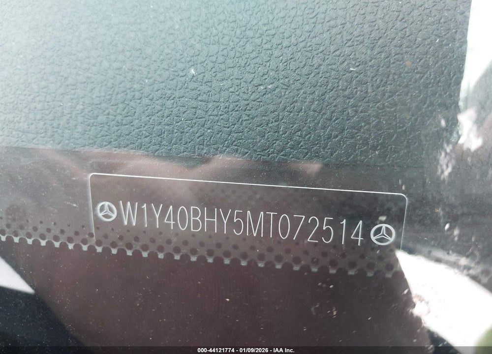 2021 MERCEDES-BENZ SPRINTER 2500 STANDARD ROOF I4 VIN: W1Y40BHY5MT072514