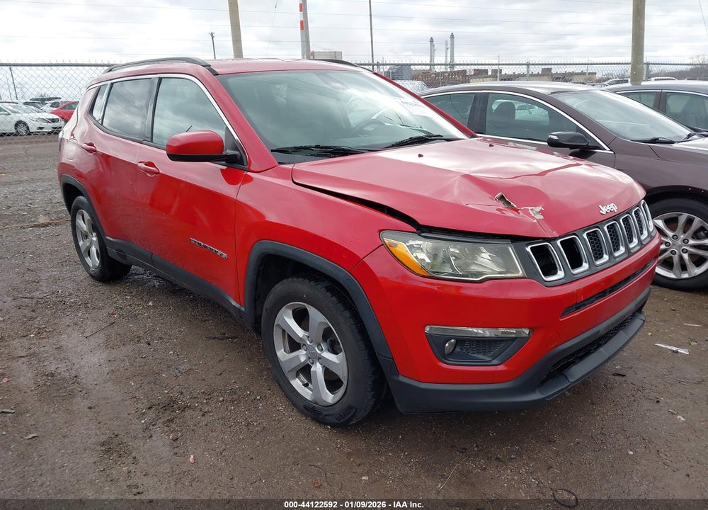 2018 JEEP COMPASS LATITUDE FWD VIN: 3C4NJCBB3JT227092