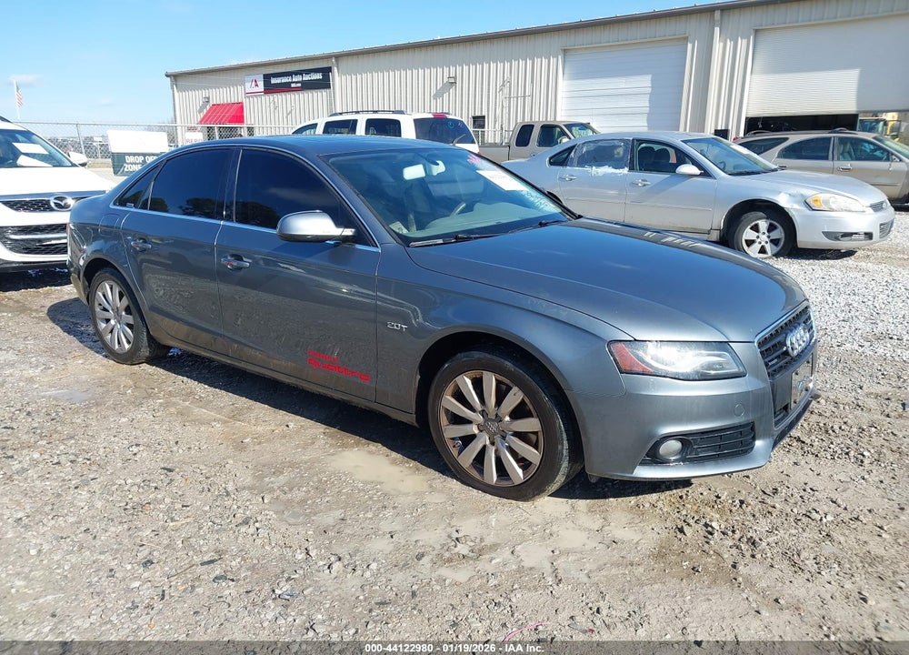 2012 AUDI A4 2.0T PREMIUM VIN: WAUBFAFLXCN004365