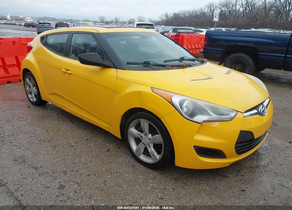 2012 HYUNDAI VELOSTER BASE W/BLACK VIN: KMHTC6AD9CU029899