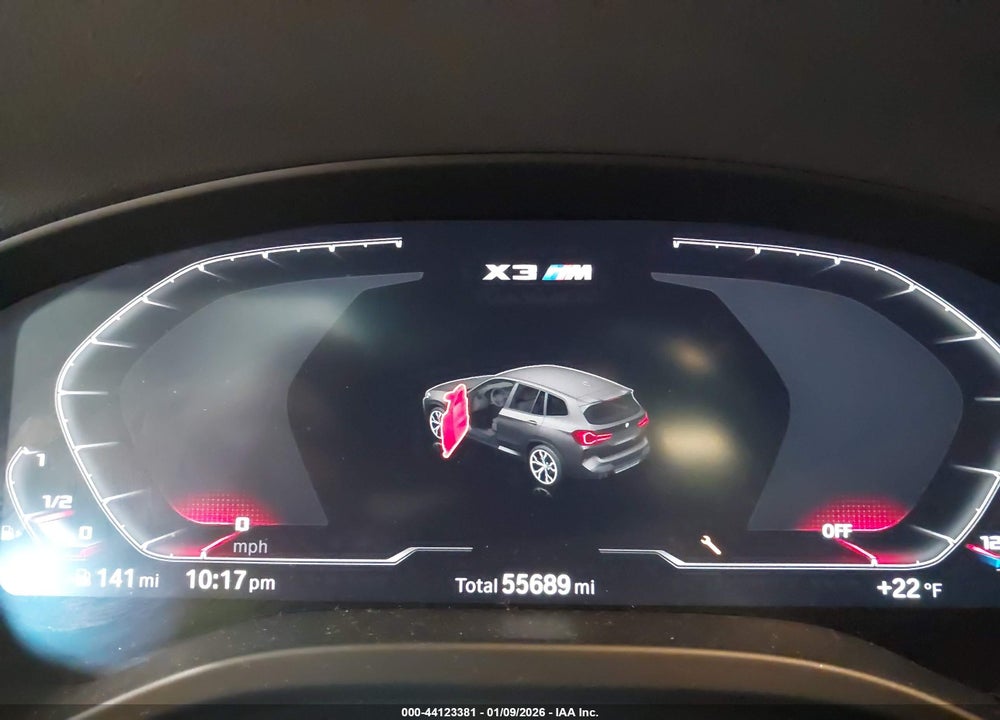 2022 BMW X3 M VIN: 5YM13EC04N9J72840