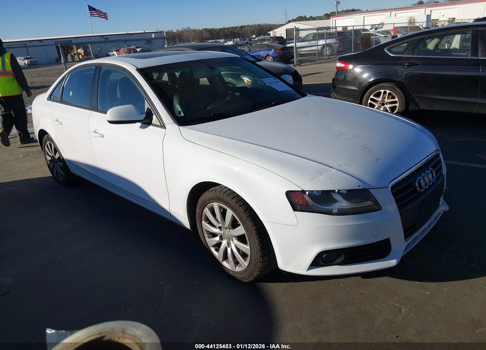 2012 AUDI A4 2.0T PREMIUM VIN: WAUAFAFL0CN010039