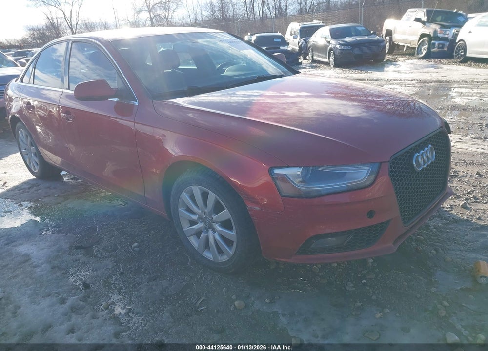2013 AUDI A4 2.0T PREMIUM VIN: WAUBFAFL4DA143500