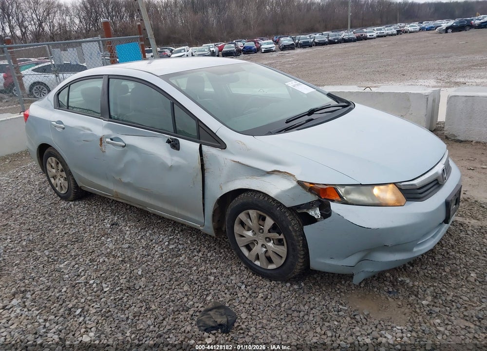 2012 HONDA CIVIC LX VIN: 19XFB2F51CE075157