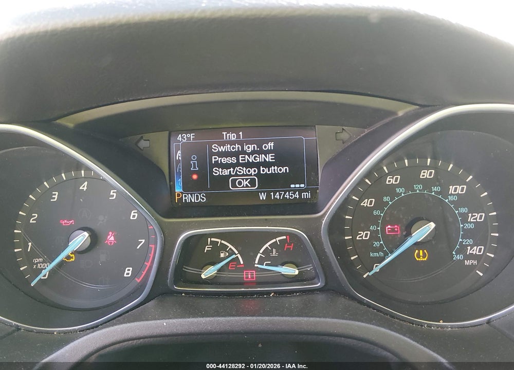 2014 FORD FOCUS TITANIUM VIN: 1FADP3J24EL396024