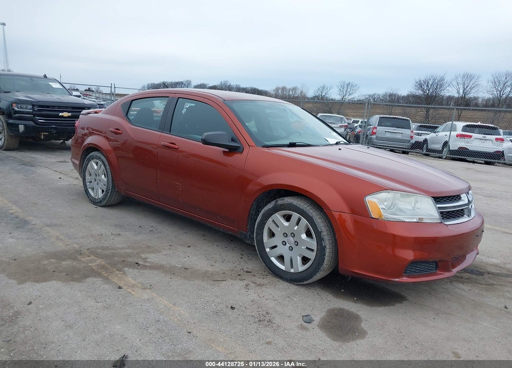 2012 DODGE AVENGER SE VIN: 1C3CDZAB8CN270286
