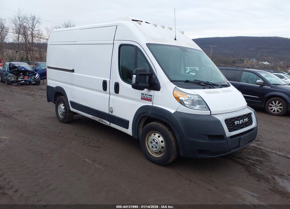2019 RAM PROMASTER 1500 HIGH ROOF 136 WB VIN: 3C6TRVBG6KE526256