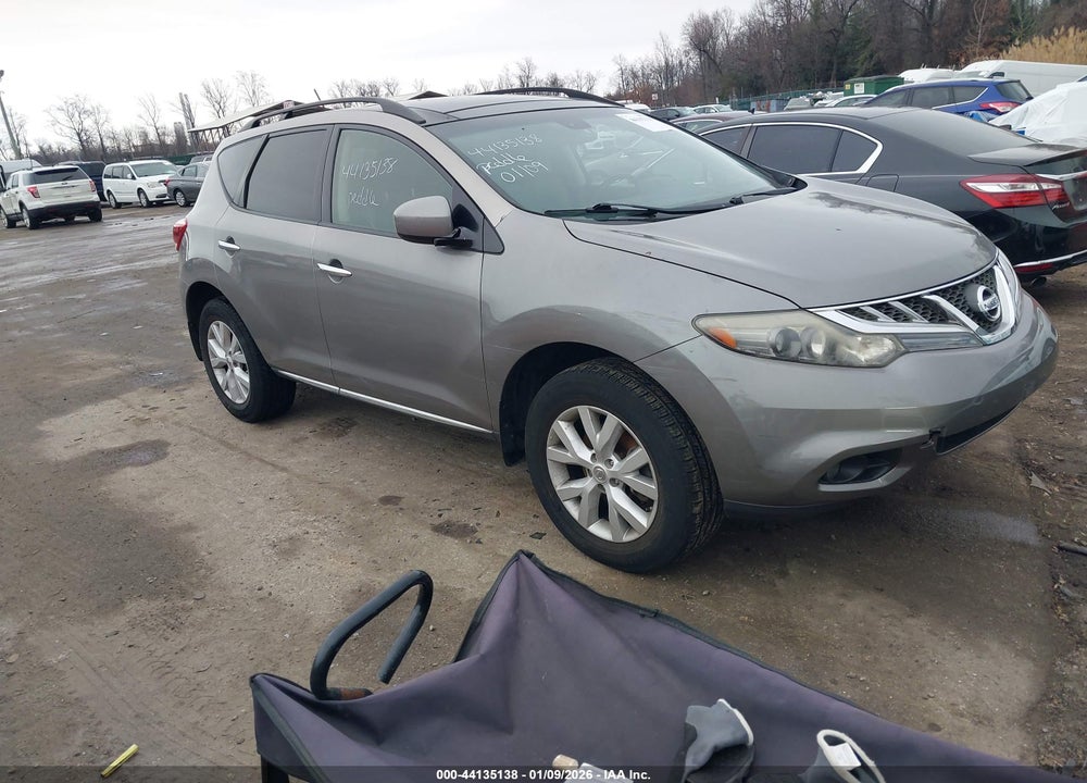 2012 NISSAN MURANO SL VIN: JN8AZ1MW4CW216793