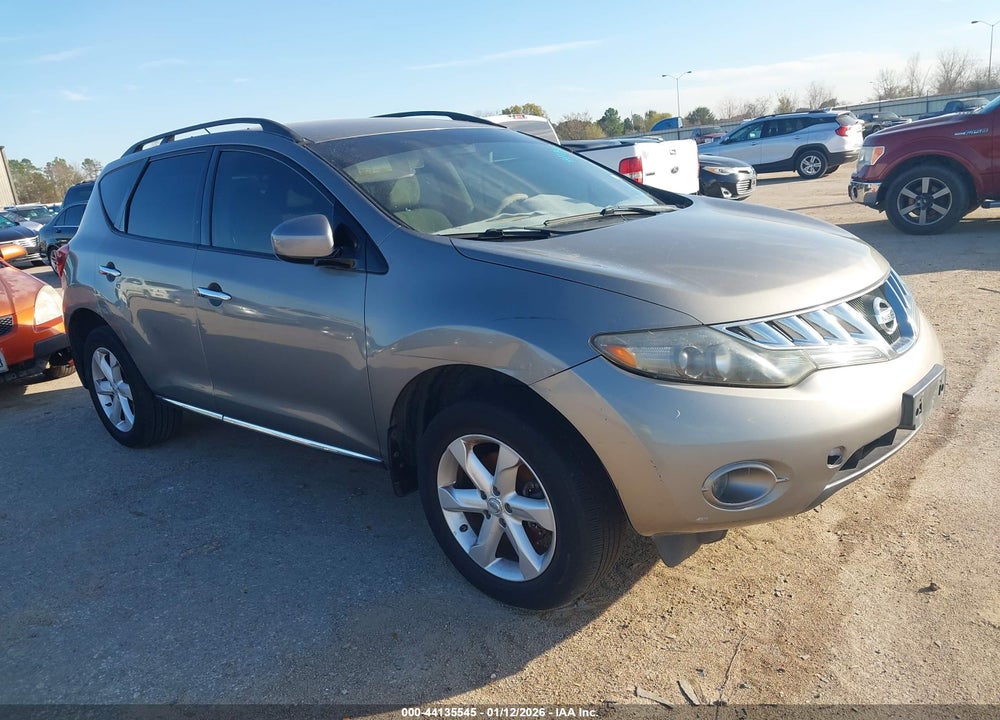 2009 NISSAN MURANO S VIN: JN8AZ18U39W016439