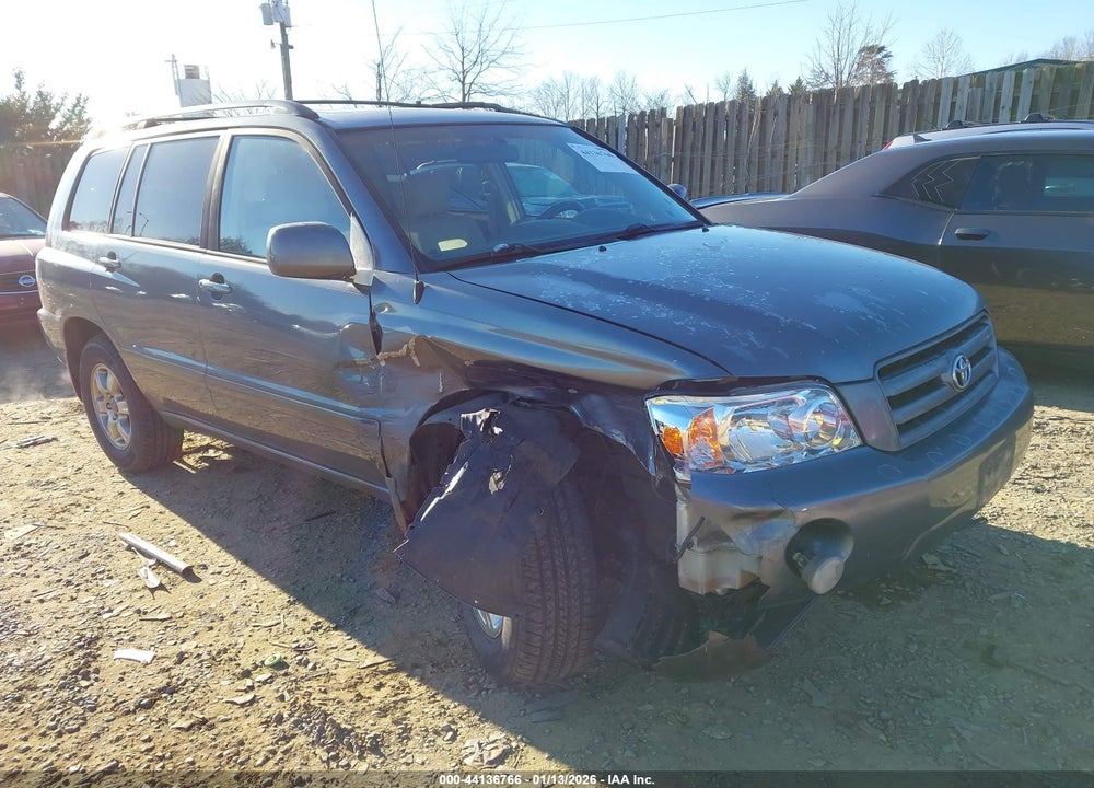 2005 TOYOTA HIGHLANDER V6 VIN: JTEEP21A550108086