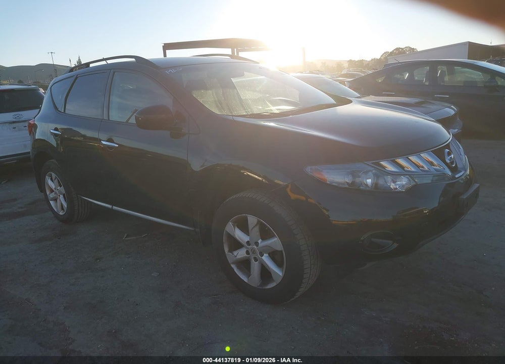 2009 NISSAN MURANO S VIN: JN8AZ18W59W126409