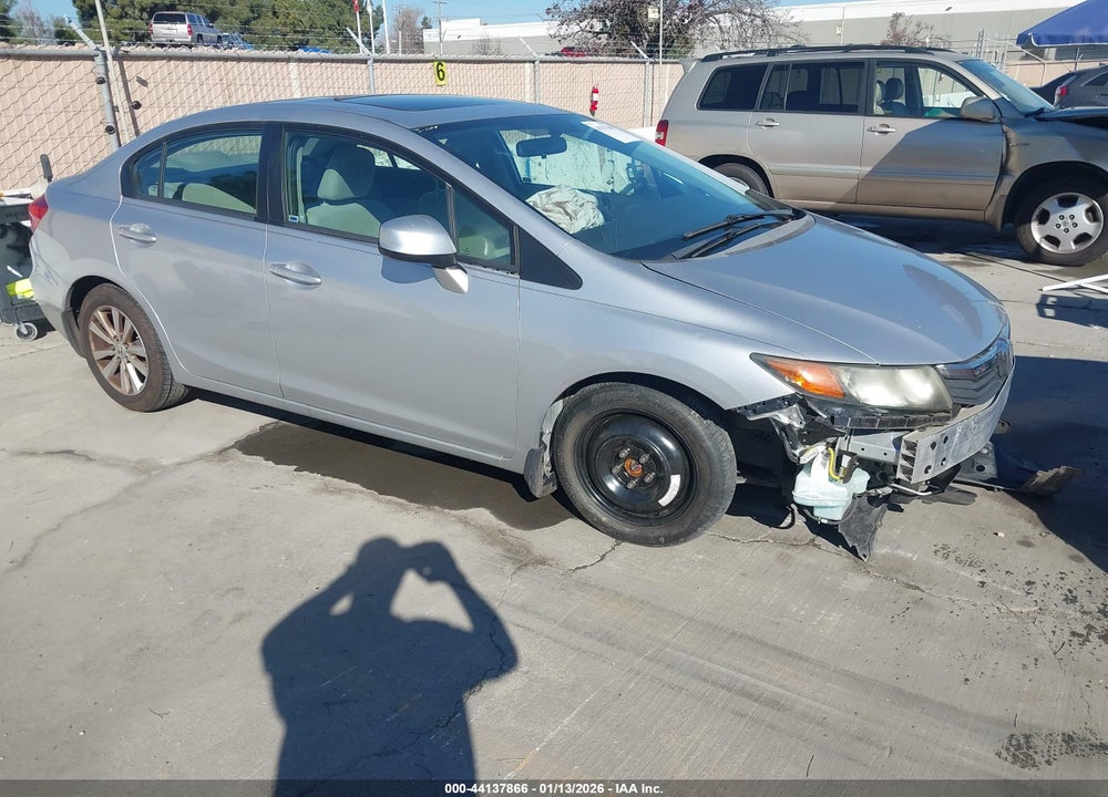 2012 HONDA CIVIC EX VIN: 19XFB2F80CE055685