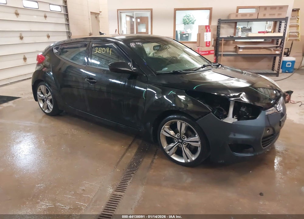 2013 HYUNDAI VELOSTER BASE W/BLACK VIN: KMHTC6AD3DU146573