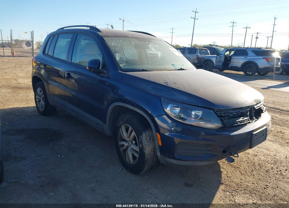 2016 VOLKSWAGEN TIGUAN S VIN: WVGBV7AX2GW587450