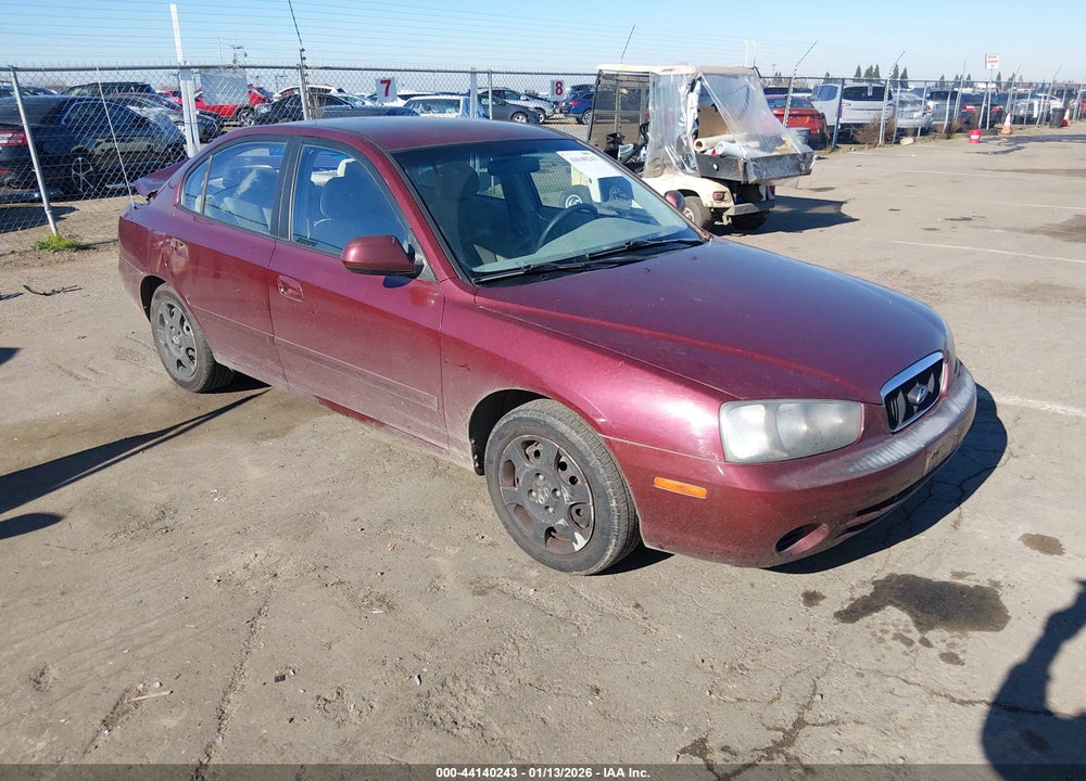 2001 HYUNDAI ELANTRA GLS VIN: KMHDN45D21U171070