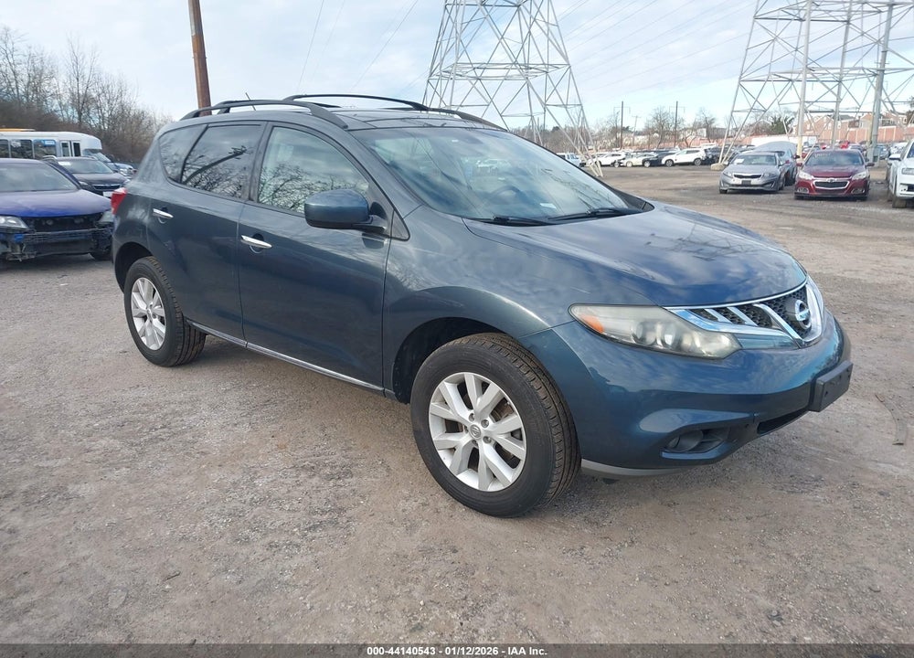 2011 NISSAN MURANO SL VIN: JN8AZ1MW5BW178361