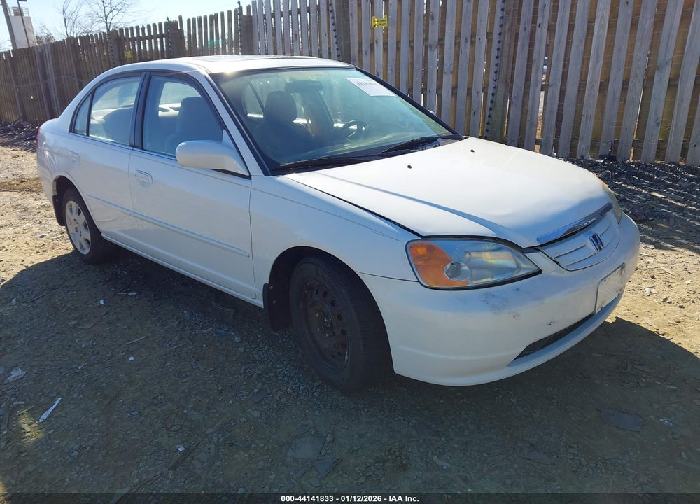 2002 HONDA CIVIC EX VIN: 1HGES26702L011504