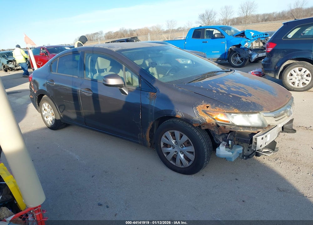 2012 HONDA CIVIC LX VIN: 2HGFB2F57CH519180