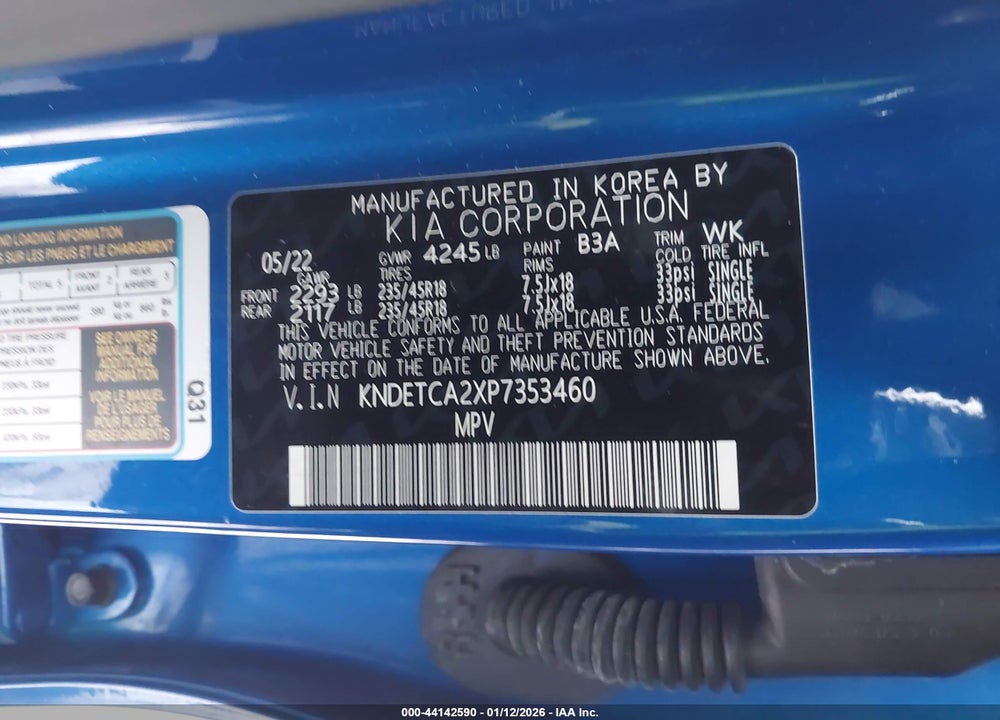 2023 KIA SELTOS SX TURBO VIN: KNDETCA2XP7353460