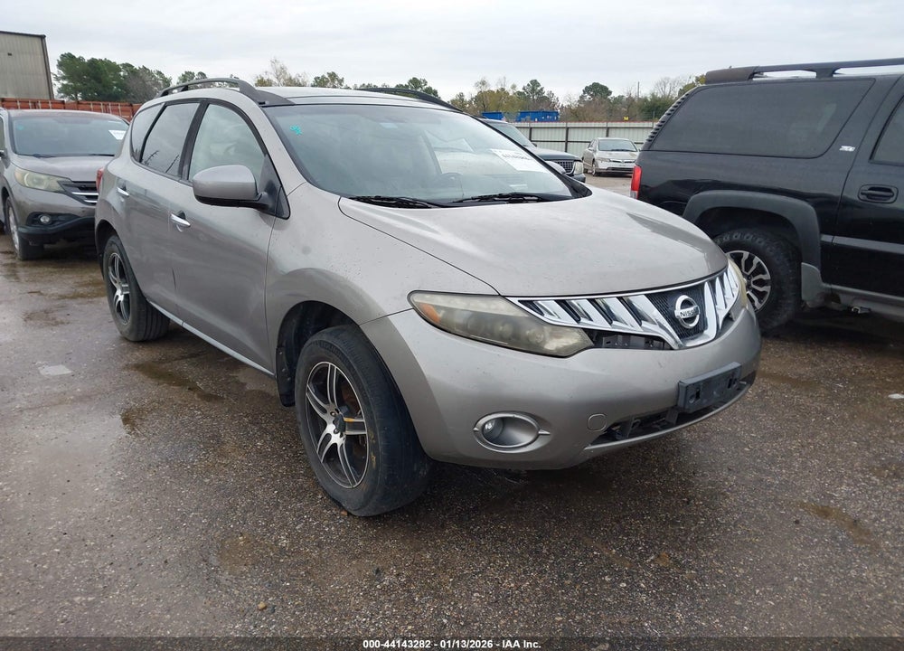 2010 NISSAN MURANO SL VIN: JN8AZ1MU1AW001898