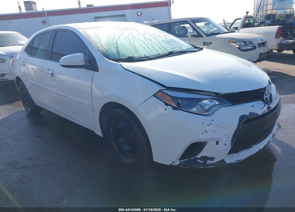 2016 TOYOTA COROLLA L VIN: 2T1BURHE1GC702457