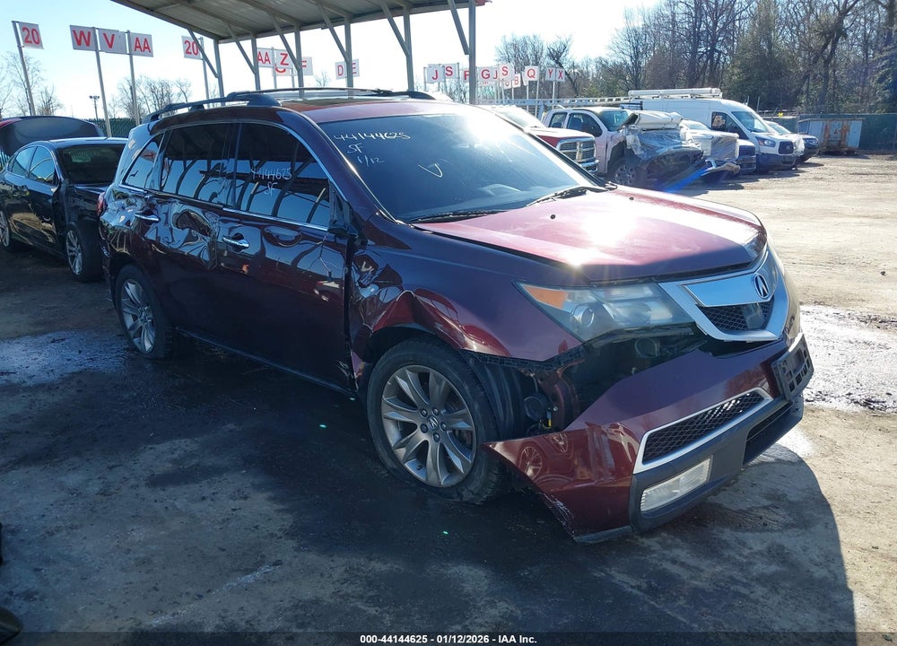 2012 ACURA MDX ADVANCE PACKAGE VIN: 2HNYD2H6XCH516193