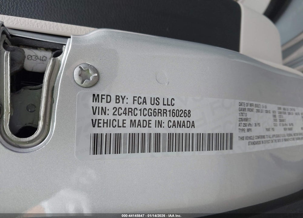 2024 CHRYSLER VOYAGER LX VIN: 2C4RC1CG6RR160268