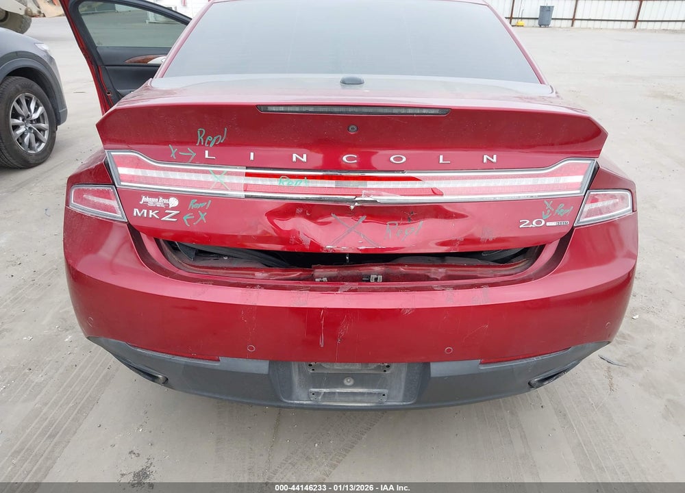2013 LINCOLN MKZ VIN: 3LN6L2G92DR826951