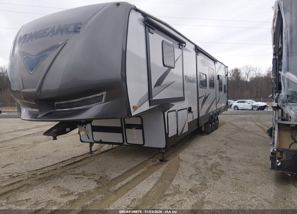 2019 FOREST RIVER VENGEANCE 377V TOY HAULER 5TH WHL TRAVEL TRAILER VIN: 5ZT3VG3F0K6502271