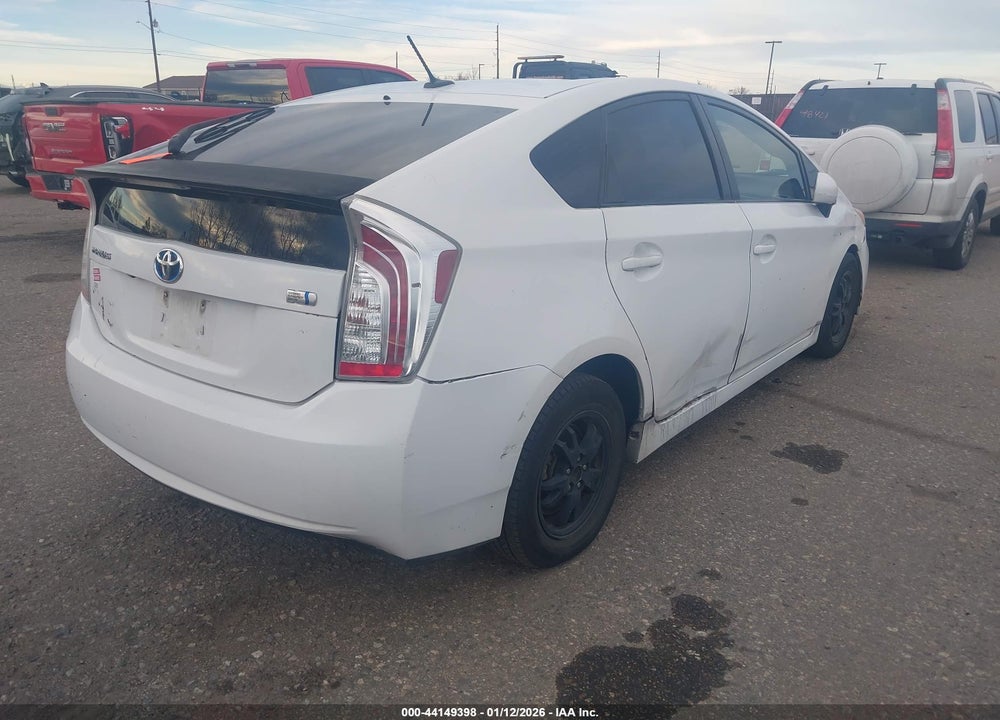 2012 TOYOTA PRIUS THREE VIN: JTDKN3DU2C1530770