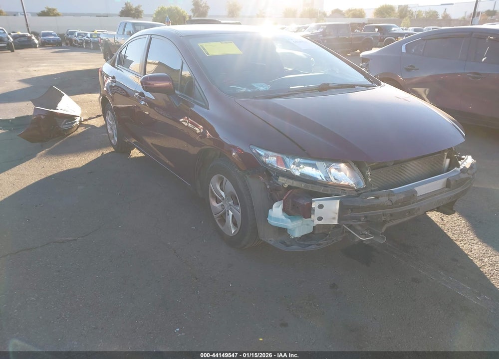 2014 HONDA CIVIC LX VIN: 19XFB2F57EE253334