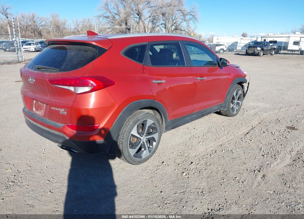 2016 HYUNDAI TUCSON LIMITED VIN: KM8J3CA25GU147216