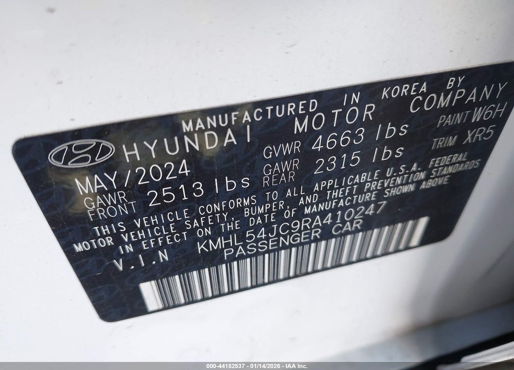 2024 HYUNDAI SONATA N LINE VIN: KMHL54JC9RA410247