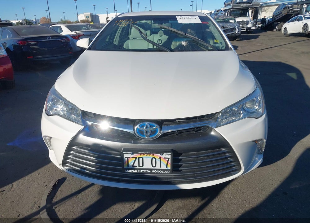 2016 TOYOTA CAMRY HYBRID XLE VIN: 4T1BD1FK8GU186817
