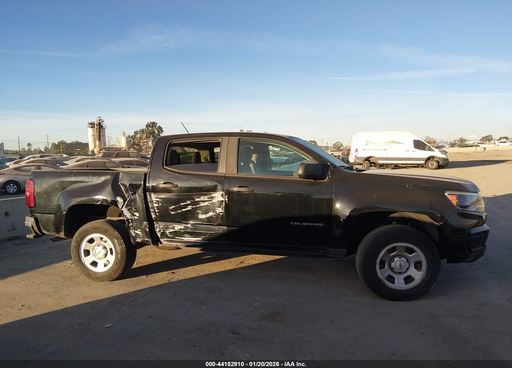2022 CHEVROLET COLORADO 2WD  SHORT BOX WT VIN: 1GCGSBEN8N1182962