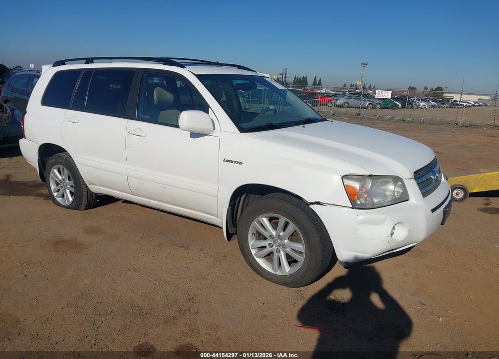 2006 TOYOTA HIGHLANDER HYBRID LIMITED V6 VIN: JTEEW21A460014611