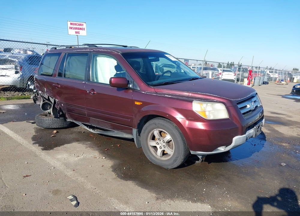 2008 HONDA PILOT EX-L VIN: 5FNYF18708B045347