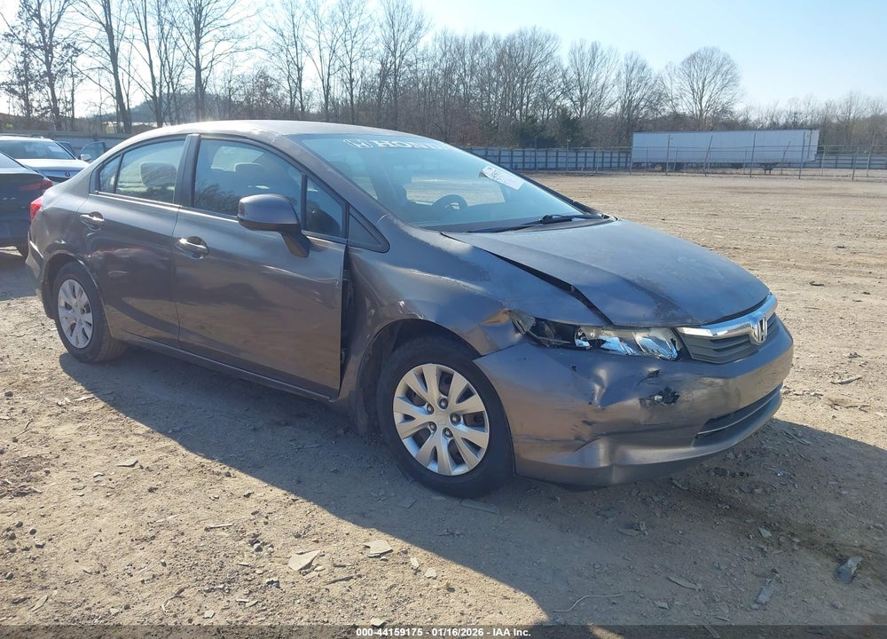 2012 HONDA CIVIC LX VIN: 2HGFB2F57CH543494