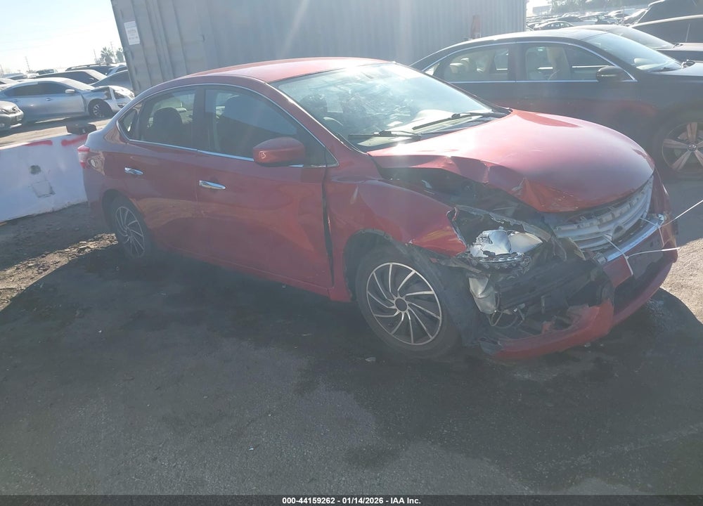 2013 NISSAN SENTRA S VIN: 3N1AB7AP0DL692257