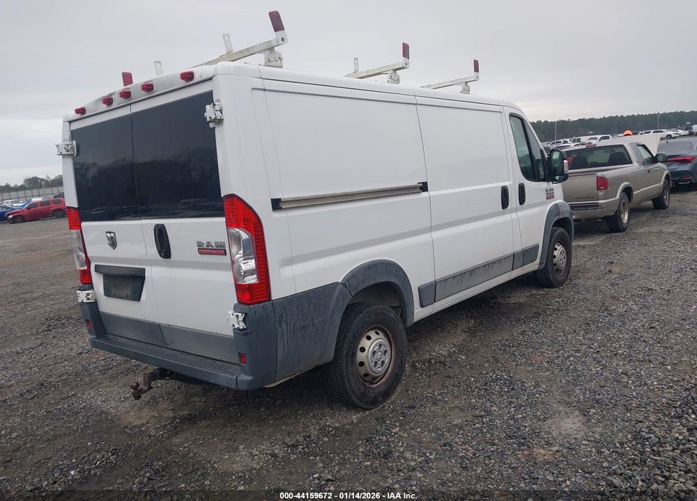 2017 RAM PROMASTER 1500 LOW ROOF 136 WB VIN: 3C6TRVAG2HE516835