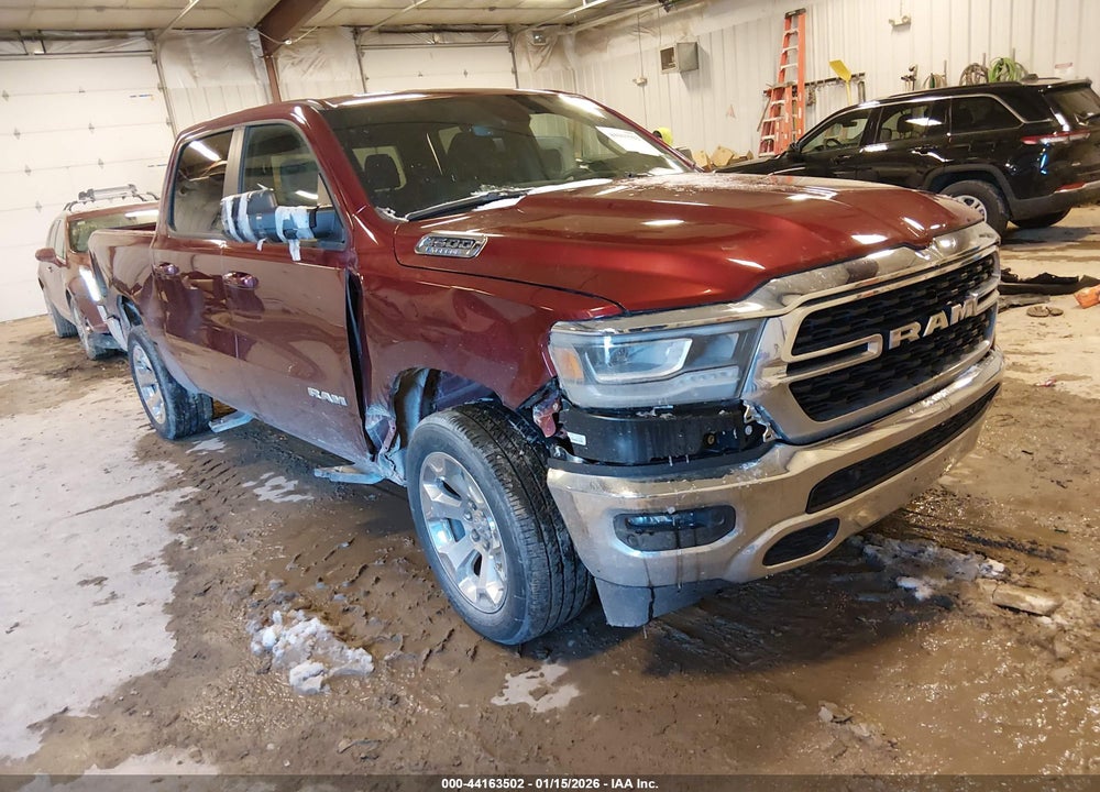 2022 RAM 1500 BIG HORN  4X4 5'7 BOX VIN: 1C6RRFFG4NN461529