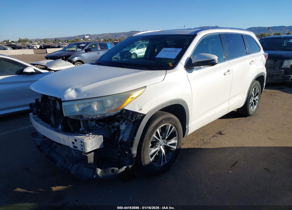 2016 TOYOTA HIGHLANDER XLE V6 VIN: 5TDKKRFH5GS140265