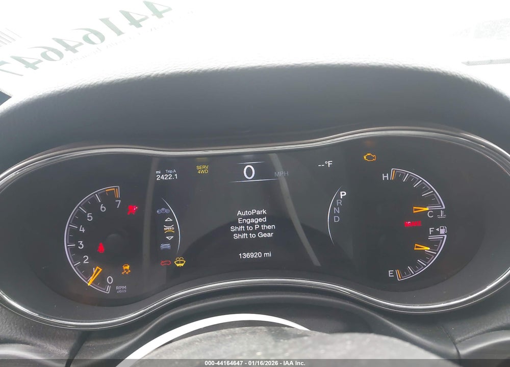 2019 JEEP GRAND CHEROKEE UPLAND 4X4 VIN: 1C4RJFAG8KC750265