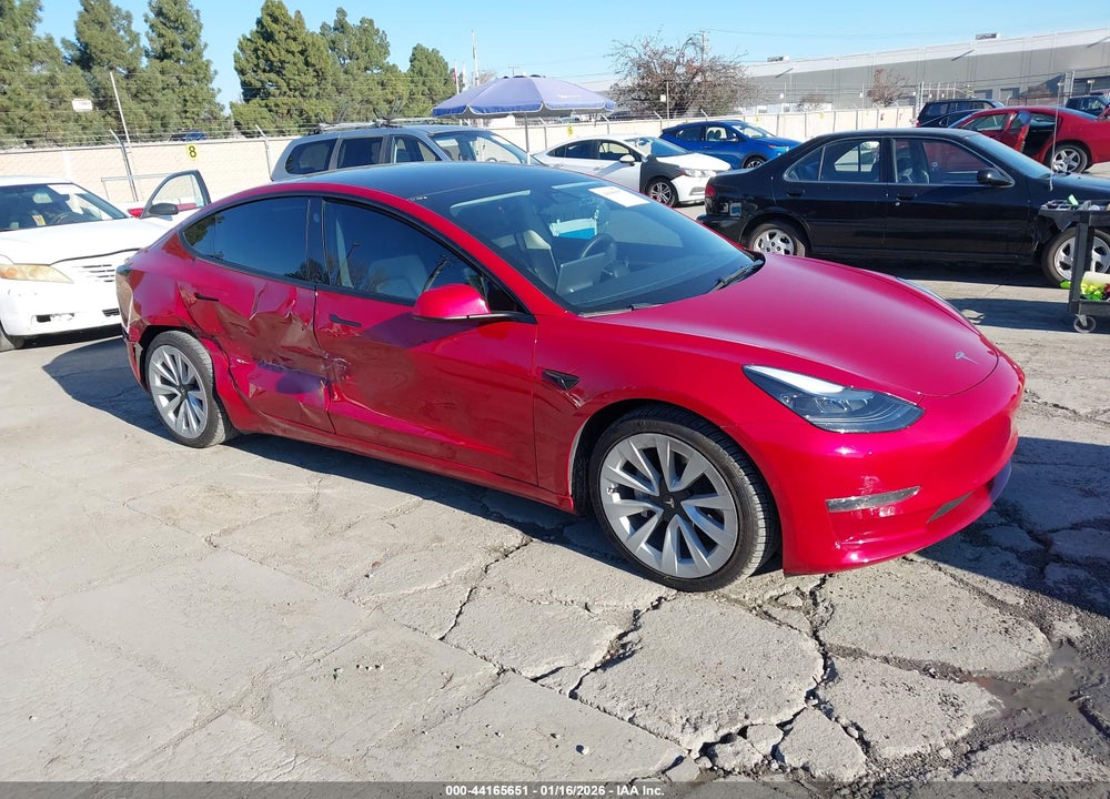 2022 TESLA MODEL 3 LONG RANGE DUAL MOTOR ALL-WHEEL DRIVE VIN: 5YJ3E1EB5NF131478