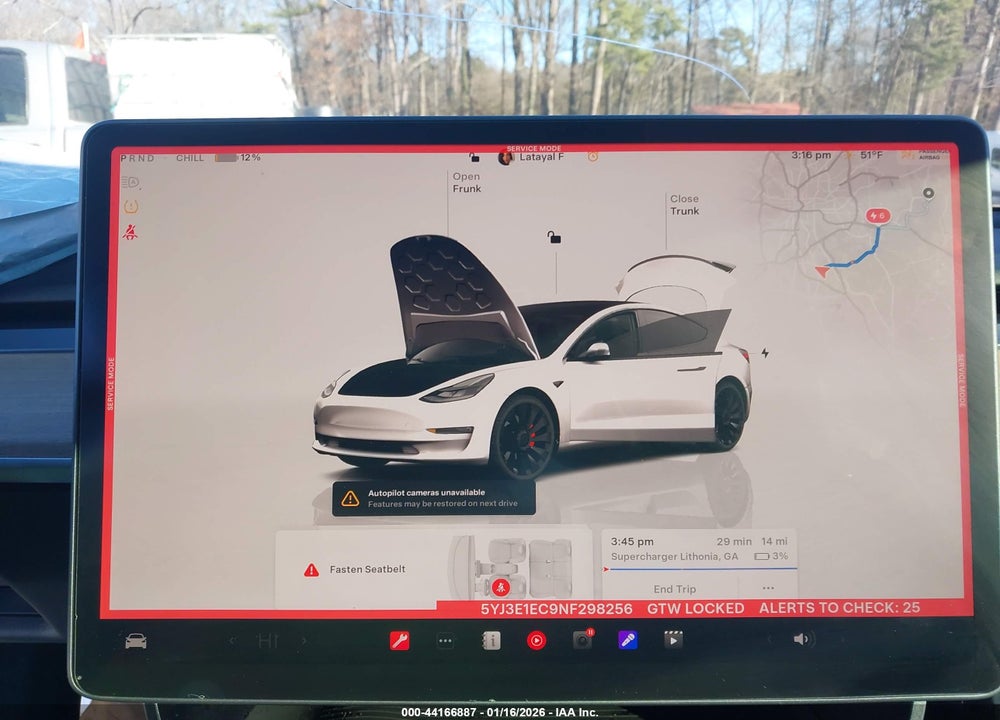 2022 TESLA MODEL 3 PERFORMANCE DUAL MOTOR ALL-WHEEL DRIVE VIN: 5YJ3E1EC9NF298256