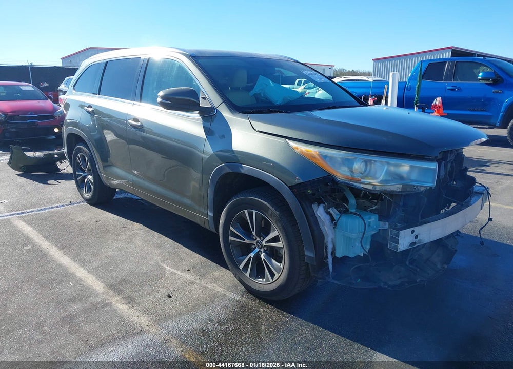 2016 TOYOTA HIGHLANDER XLE V6 VIN: 5TDKKRFH1GS173036
