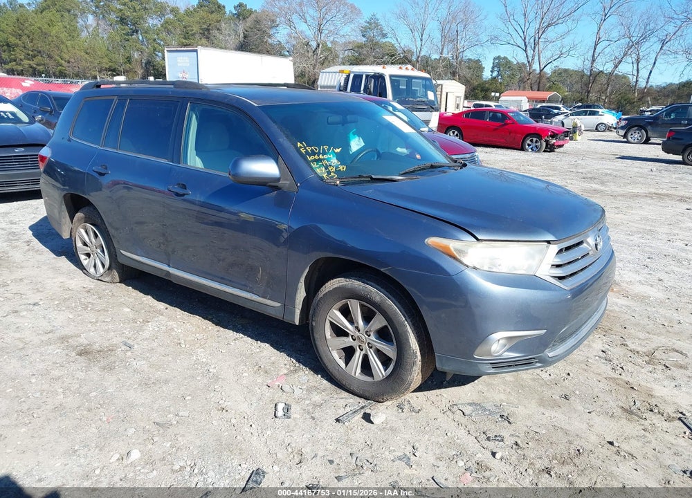 2012 TOYOTA HIGHLANDER BASE V6 VIN: 5TDZK3EH3CS062558