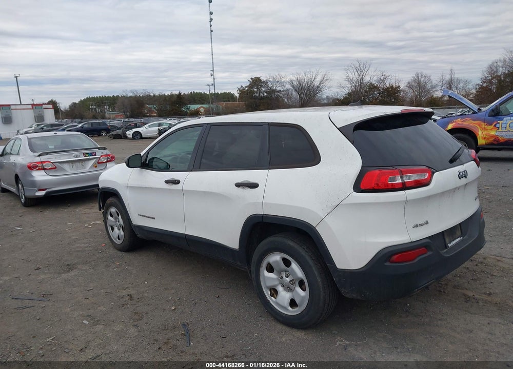2016 JEEP CHEROKEE SPORT VIN: 1C4PJMAB3GW249080